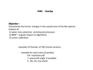 VIIRS - Overlap