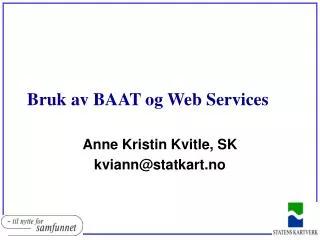 bruk av baat og web services