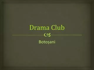 drama club