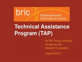 Technical Assistance Program (TAP)