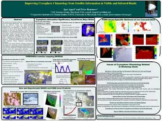 Improving Cryosphere Climatology from Satellite Information in Visible and Infrared Bands