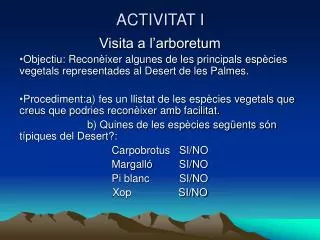 activitat i