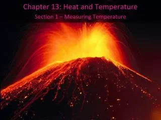 Chapter 13: Heat and Temperature