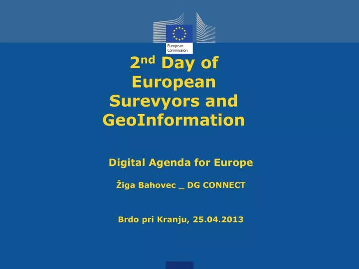 2 nd day of european surevyors and geoinformation