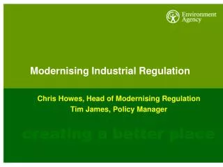 Modernising Industrial Regulation