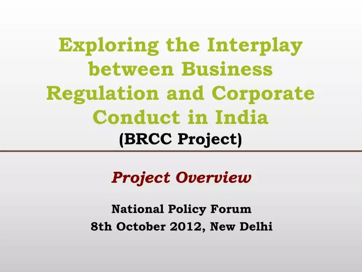 national policy forum 8th october 2012 new delhi