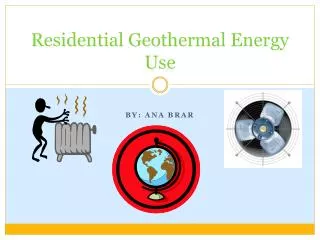 Residential Geothermal Energy Use