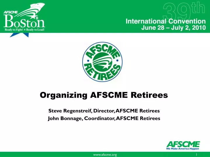 organizing afscme retirees