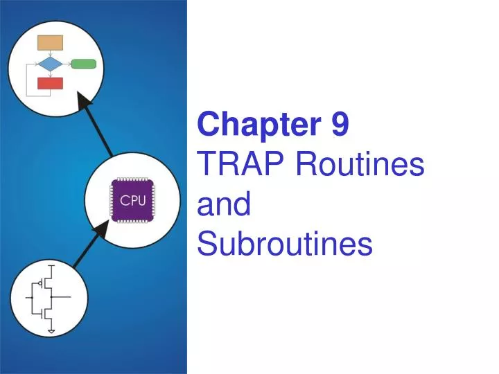 chapter 9 trap routines and subroutines