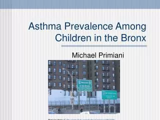 Asthma Prevalence Among Children in the Bronx