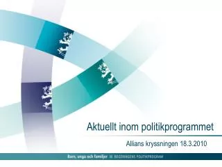 aktuellt inom politikprogrammet