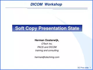 Soft Copy Presentation State