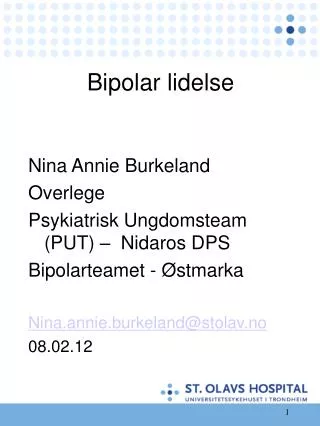 bipolar lidelse