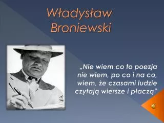 w adys aw broniewski