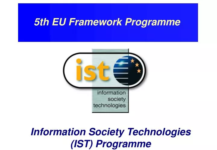 information society technologies ist programme