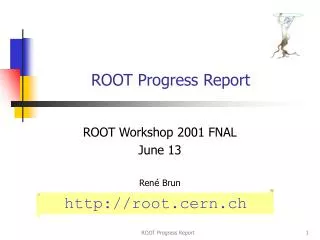 ROOT Progress Report