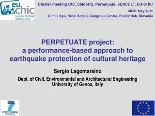 PERPETUATE project: a performance-based approach to earthquake protection of cultural heritage