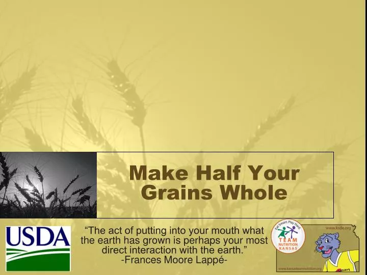 make half your grains whole