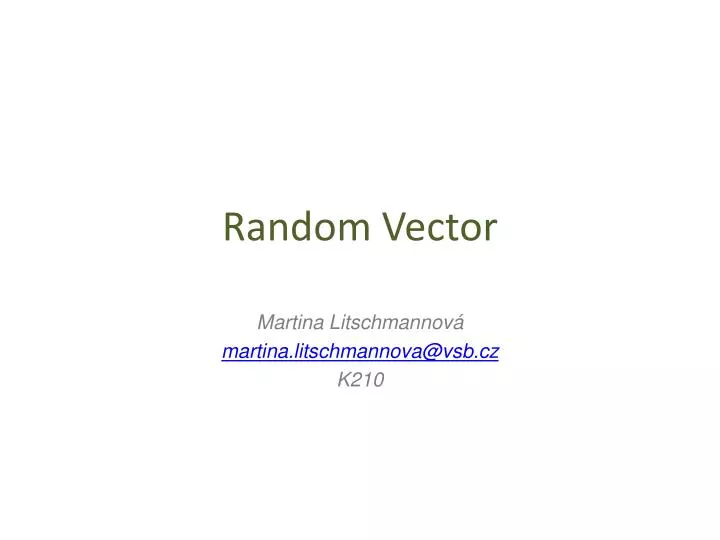 random vector