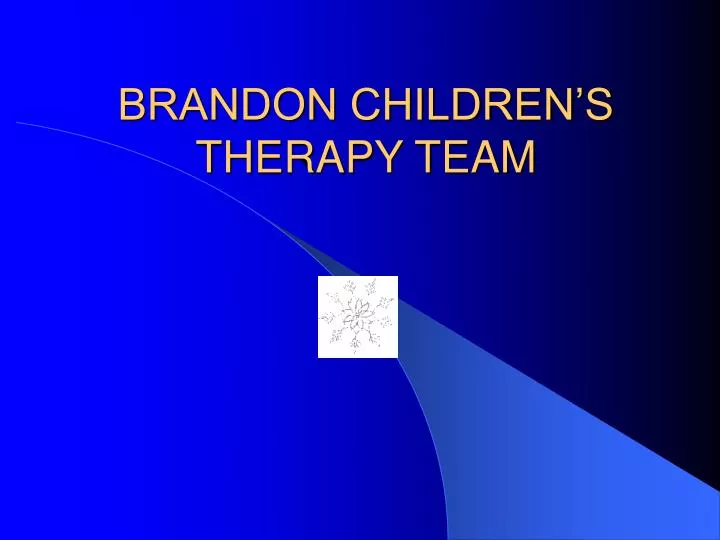 brandon children s therapy team