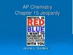 AP Chemistry Chapter 15 Jeopardy - slide 1
