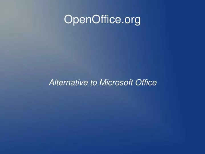 alternative to microsoft office