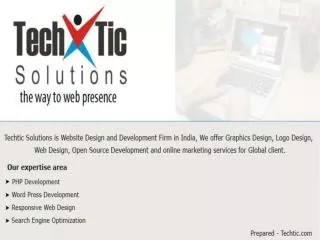 Web Design & Development Company India - Techtic Solutions