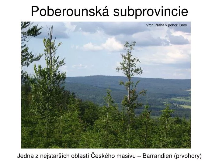 poberounsk subprovincie