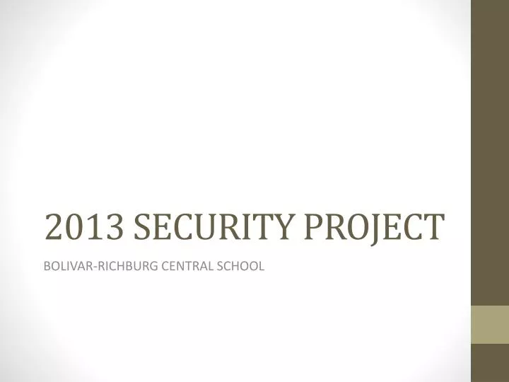 2013 security project