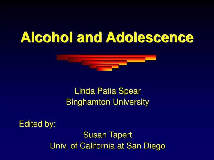 alcohol and adolescence