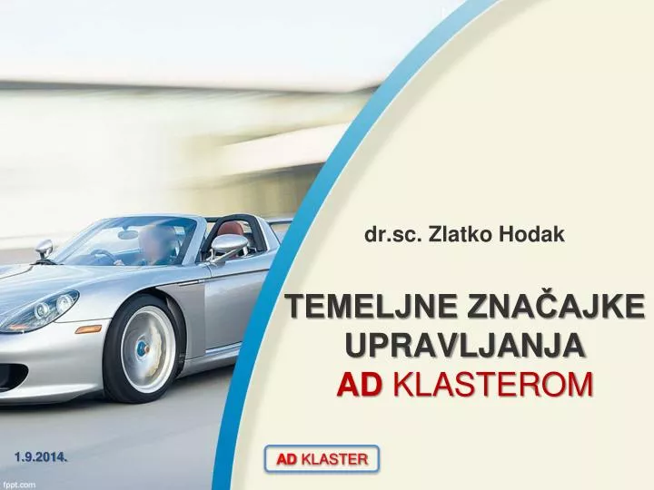 dr sc zlatko hodak temeljne zna ajke upravljanja ad klasterom