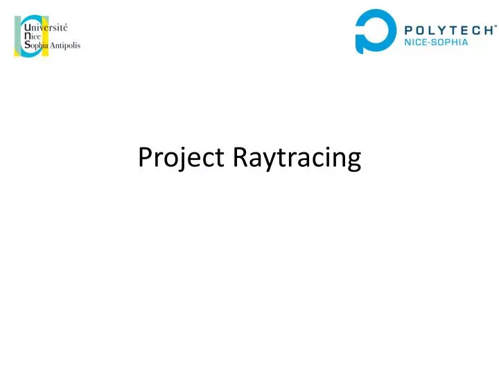 project raytracing