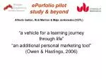 ePorfolio pilot study &amp; beyond - slide 1