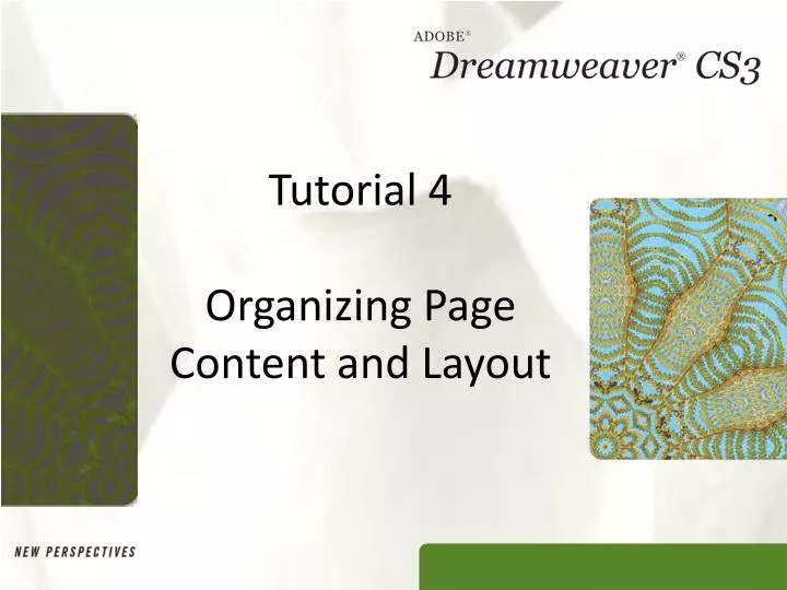 tutorial 4 organizing page content and layout