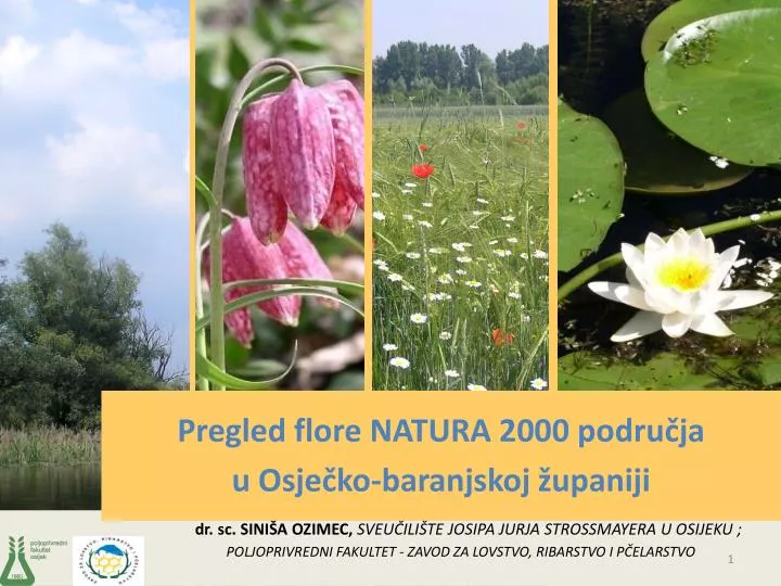 pregled flore natura 2000 podru ja u osje ko baranjskoj upaniji