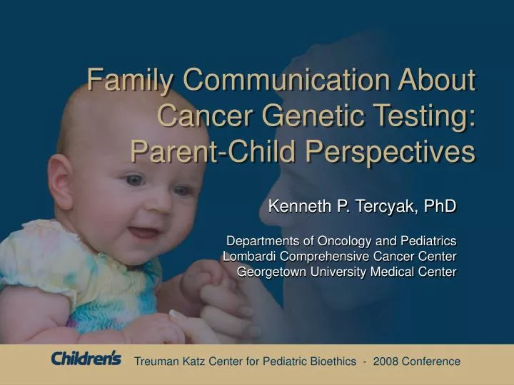 family communication about cancer genetic testing parent child perspectives