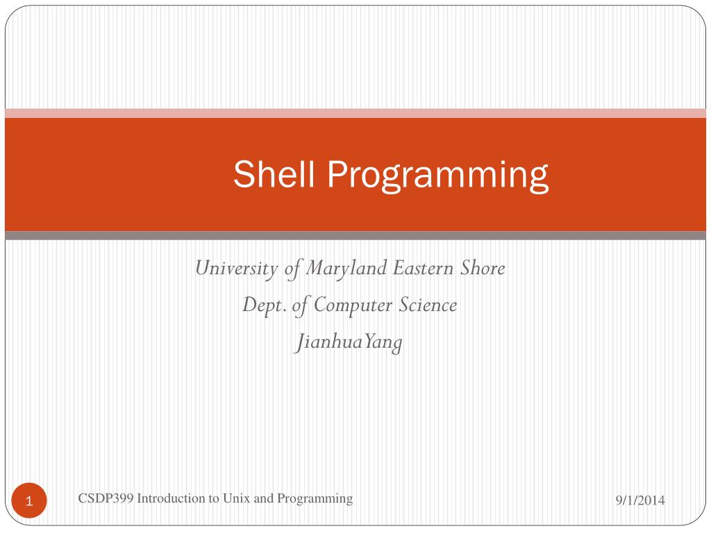 PPT - Shell Programming PowerPoint Presentation, free download - ID:3780191