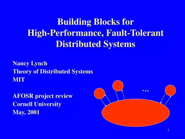 building blocks for high performance fault tolerant distributed systems