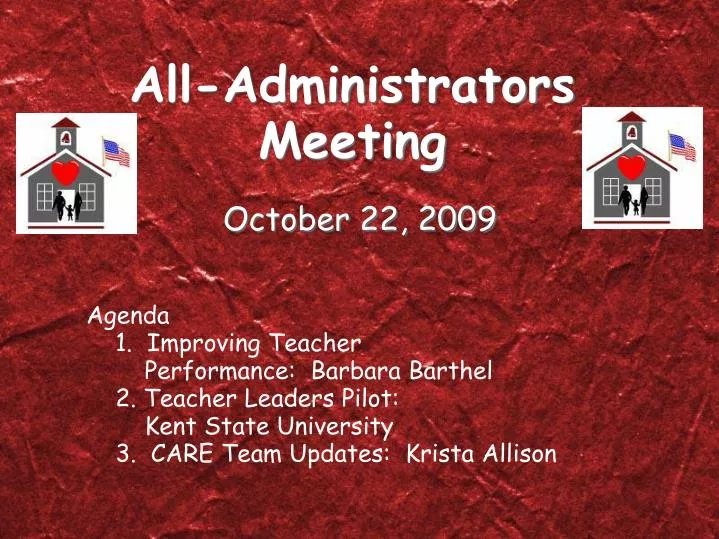 all administrators meeting