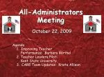 All-Administrators Meeting
