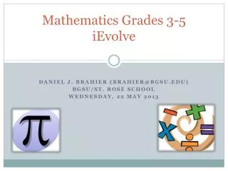 Mathematics Grades 3-5 iEvolve