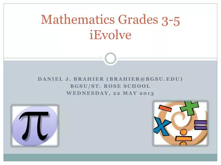 mathematics grades 3 5 ievolve