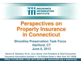 Perspectives on Property Insurance in Connecticut