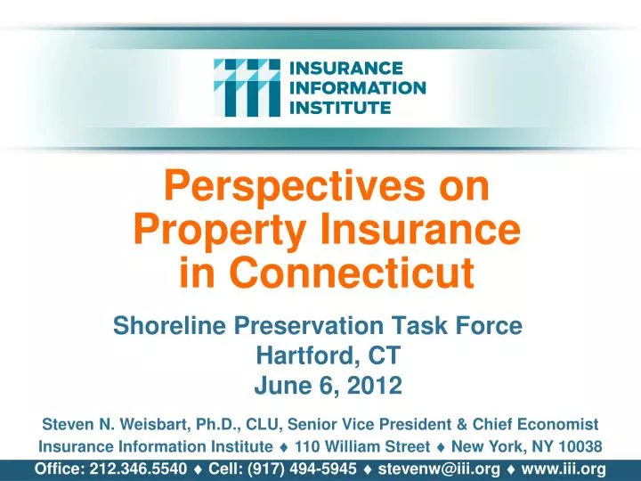 perspectives on property insurance in connecticut