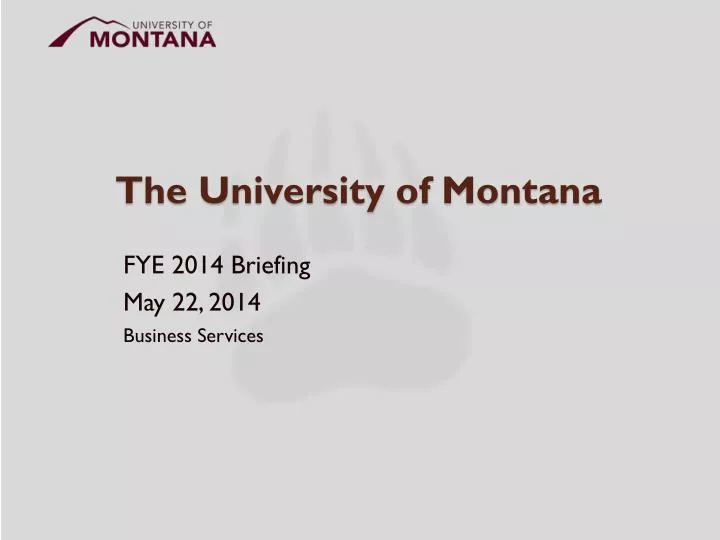 the university of montana