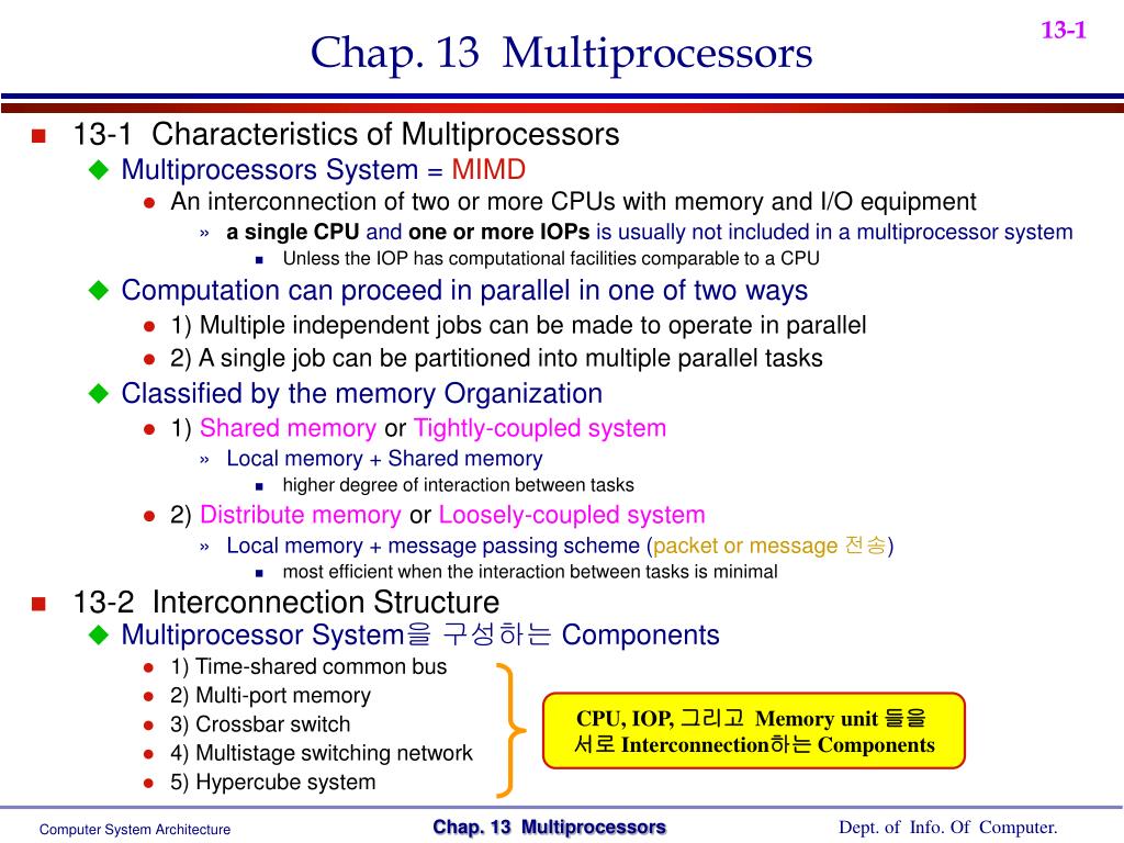 PPT - Chap. 13 Multiprocessors PowerPoint Presentation, free download ...