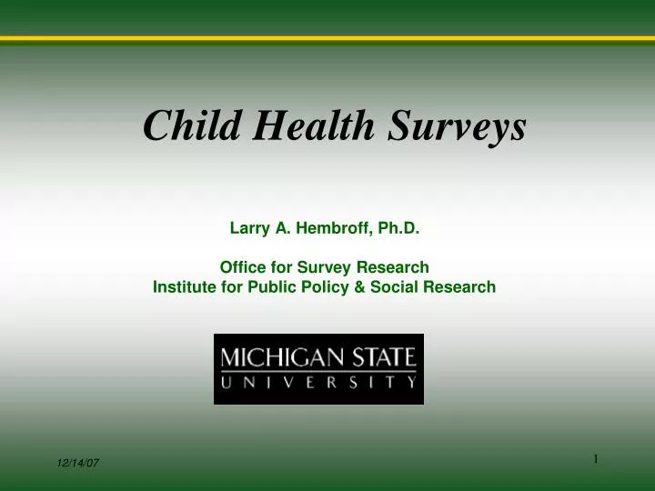 child health surveys