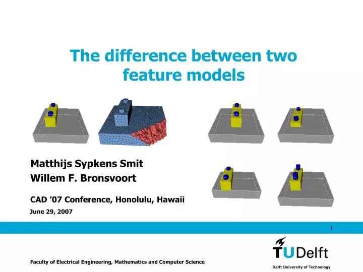 the difference between two feature models