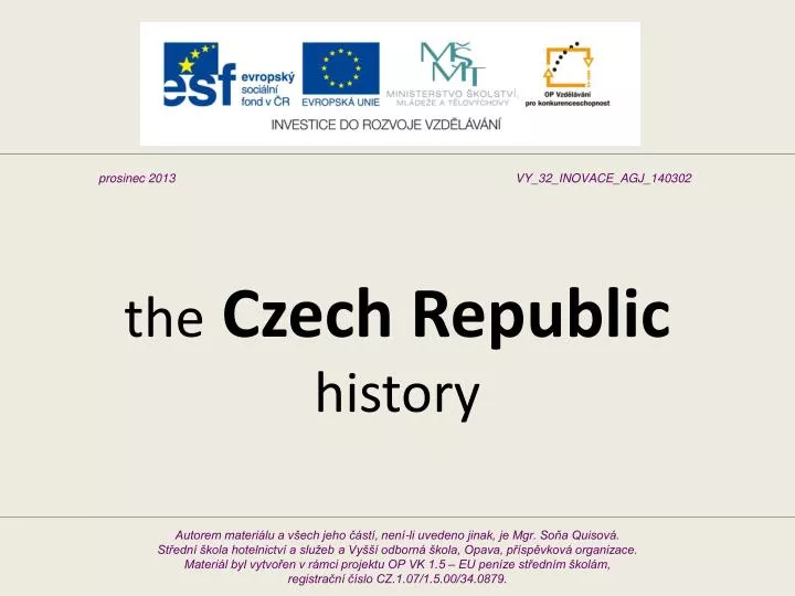 the czech republic history