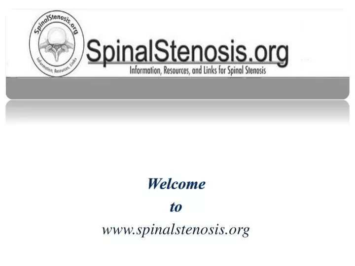 welcome to www spinalstenosis org